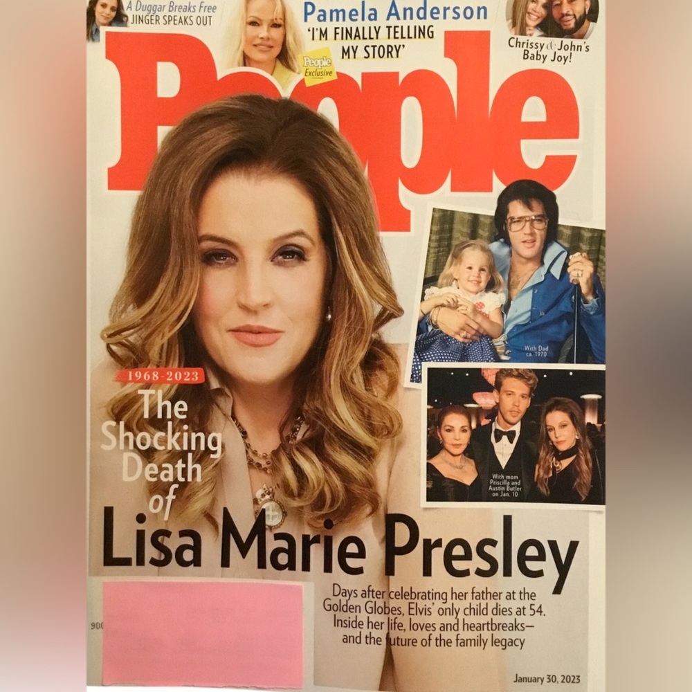 People Magazine Featuring The Shocking Death of Lisa Marie Presley, Pam Anderson